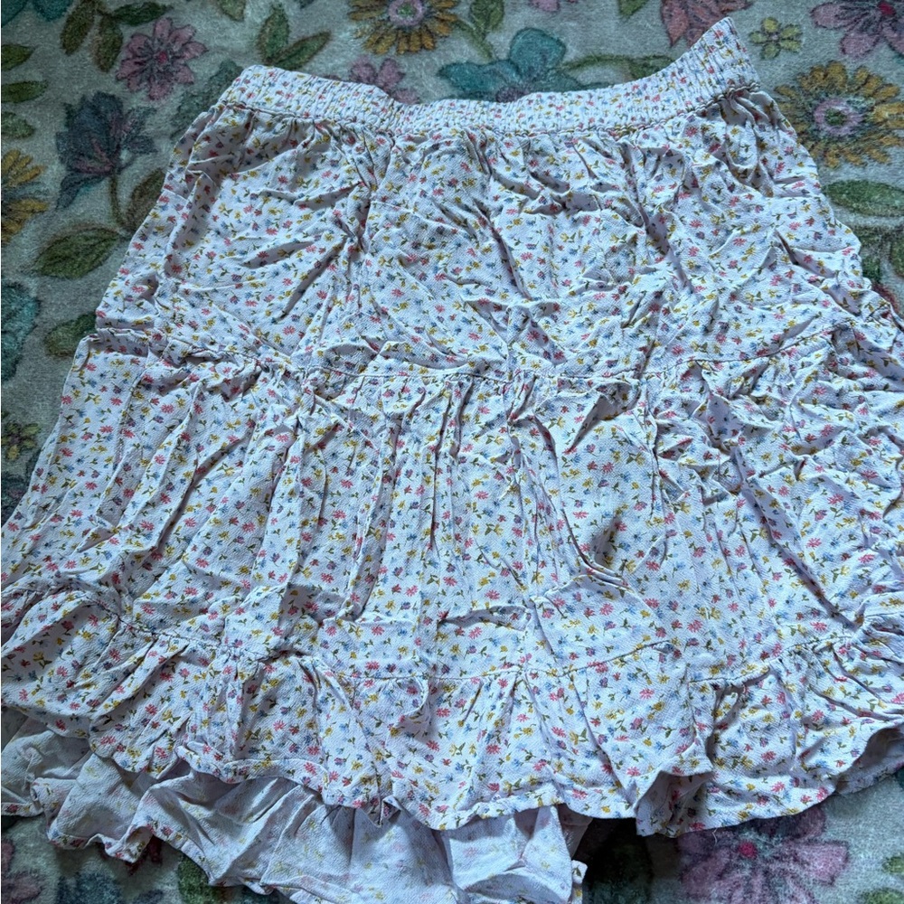 American eagle Floral Ruffle Skirt
